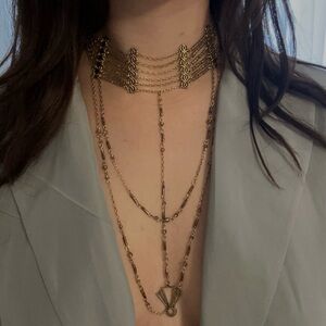 Elegant Gold Layered Necklace by Free people